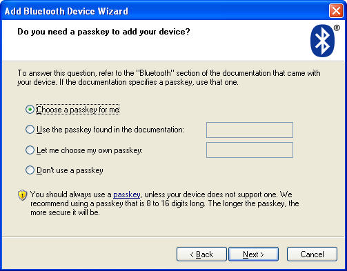 BluetoothDeviceWizardPasskey