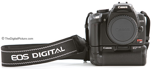 Canon EOS 350D Digital Rebel XT SLR Camera and BG-E3 Battery Grip