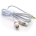 3.5mm to RCA Audio Cable Adapter (White)
