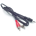 3.5mm to RCA Audio Cable Adapter (Black)