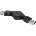 USB 2.0 Retractable Extension Cable (Male A to Female A)