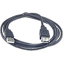 USB 2.0 Extension Cable (Male A to Female A), Black